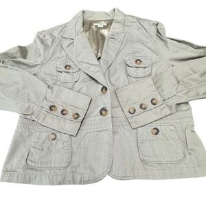 𝘾𝙖𝙩𝙤 Tan Utility Safari Style Jacket size XL